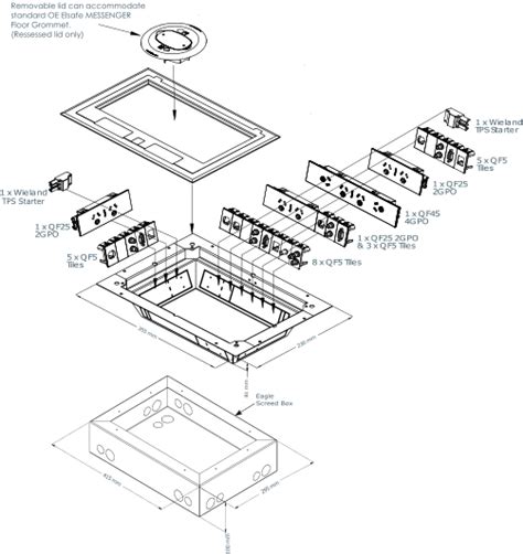 stainless steel gpo box|Eagle Floor Box, large capacity power, data, AV, .